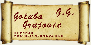 Goluba Grujović vizit kartica